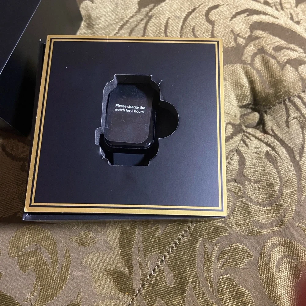 Black Smartwatch with Fitness Tracker